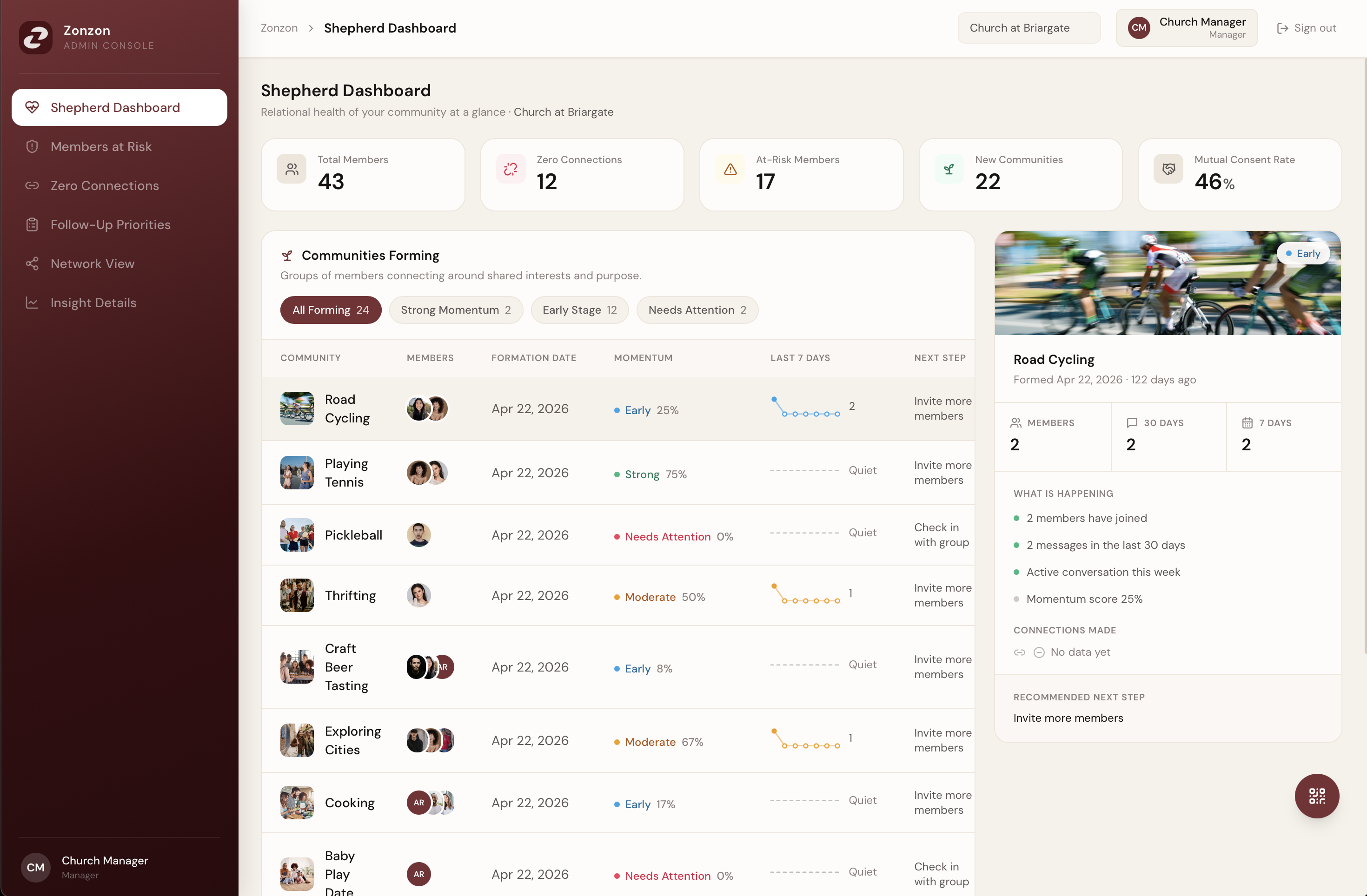 PROXIMITY zero-connections dashboard